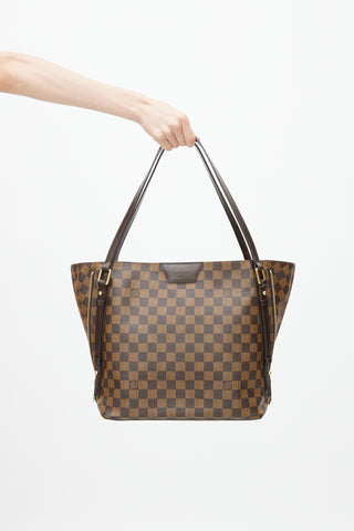 Louis Vuitton 2012 Brown Damier Ebene Cabas Rivington Tote