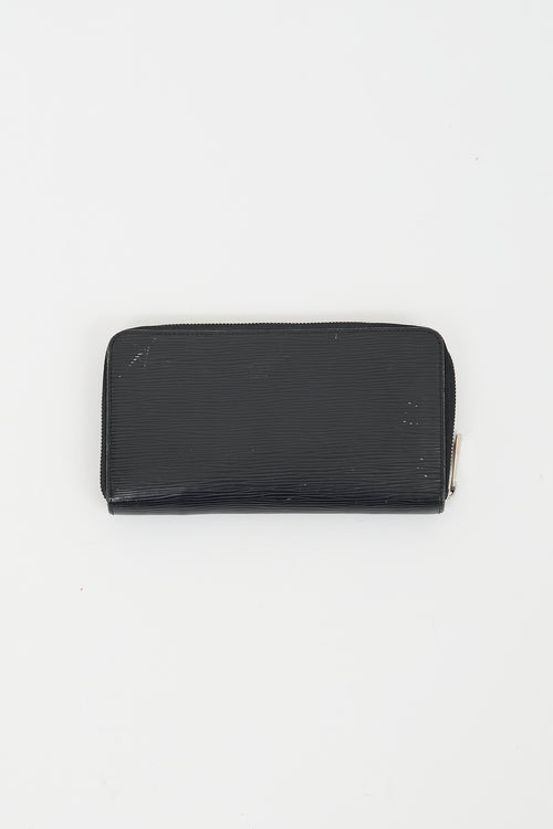 Louis Vuitton Black Epi Zippy Organizer Wallet