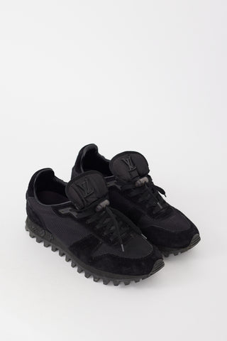 Louis Vuitton Black Mesh 
Suede Runner Sneaker