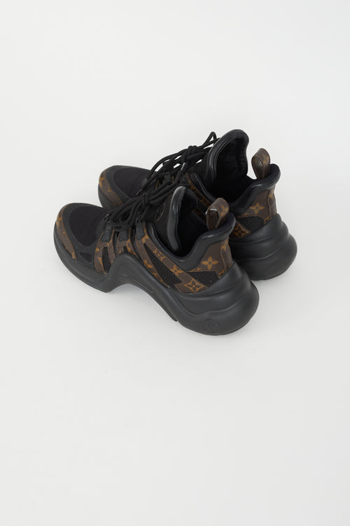 Louis Vuitton Black 
Brown Monogram Archlight Sneaker