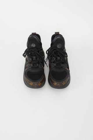 Louis Vuitton Black 
Brown Monogram Archlight Sneaker