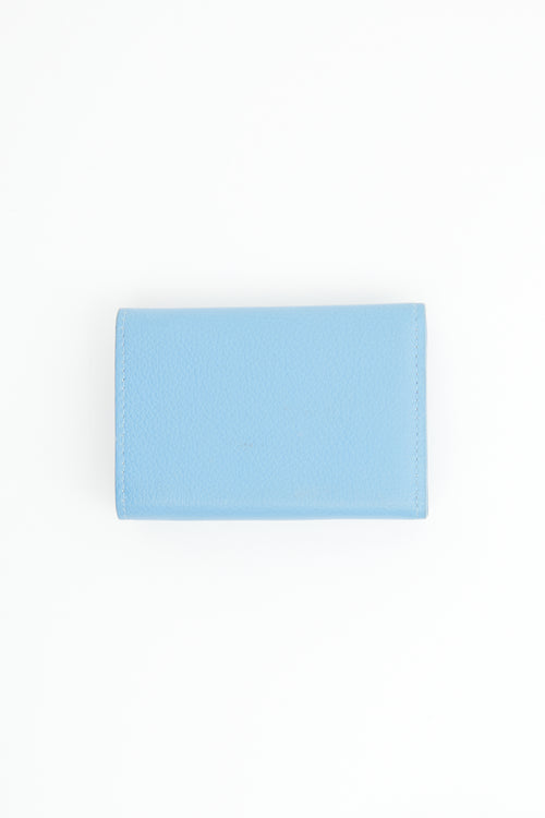 Louis Vuitton Blue Portefeuille Trifold Wallet