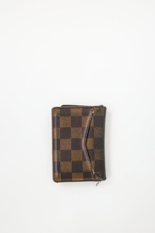 Louis Vuitton Brown Damier Ebene Pocket Organizer Wallet