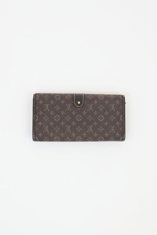 Louis Vuitton Brown Monogram Idylle Canvas Sarah Wallet