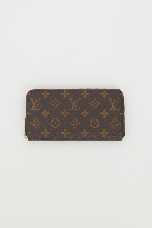 Louis Vuitton Brown Monogram Canvas Zippy Wallet