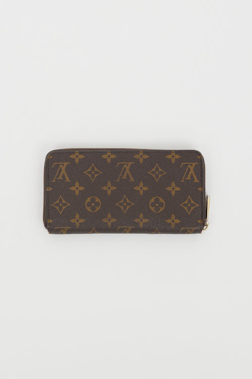 Louis Vuitton Brown Monogram Canvas Zippy Wallet