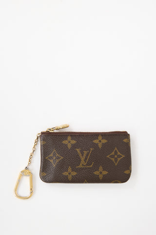 Louis Vuitton Brown Monogram Key Pouch