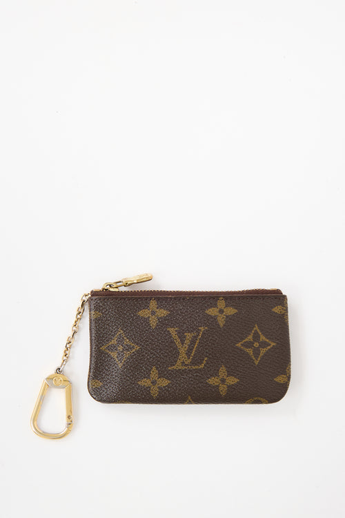 Louis Vuitton Brown Monogram Key Pouch