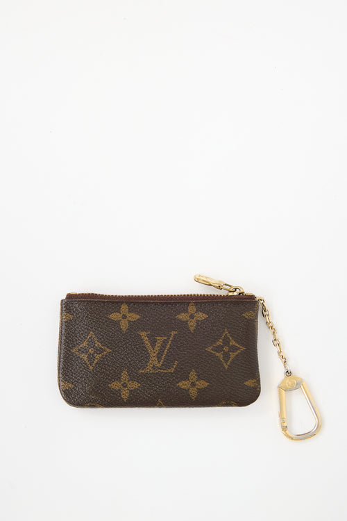 Louis Vuitton Brown Monogram Key Pouch