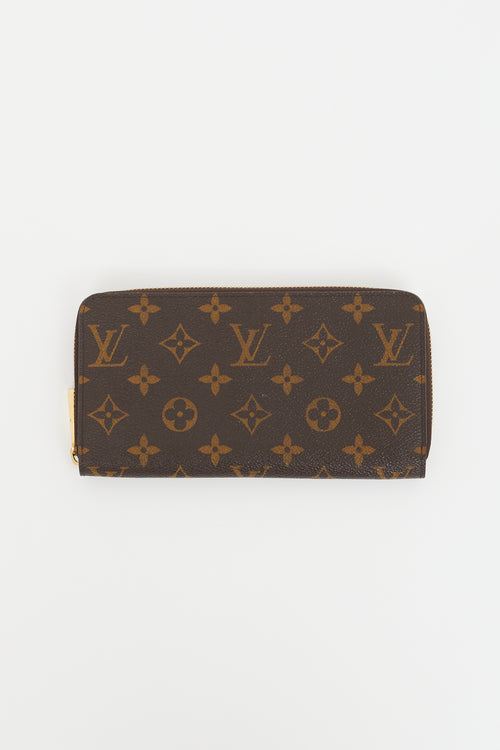 Louis Vuitton Brown Coated Canvas Monogram Zip Wallet