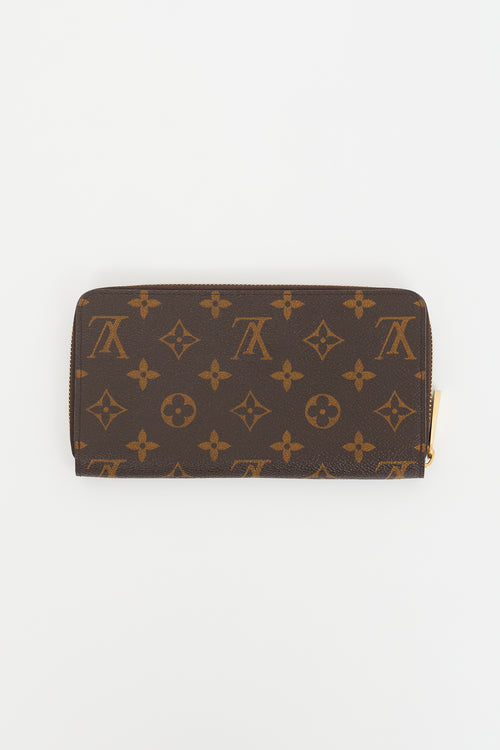 Louis Vuitton Brown Coated Canvas Monogram Zip Wallet