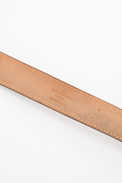 Louis Vuitton Brown Damier Ebene Monogram Belt