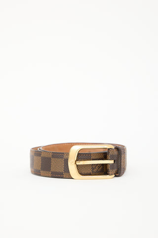 Louis Vuitton Brown Damier Ebene Monogram Belt