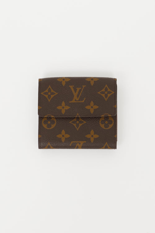 Louis Vuitton Brown Monogram Elise Double Flap Wallet