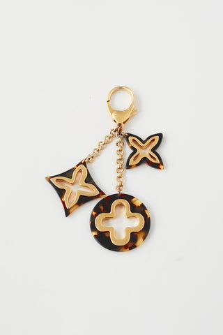 Louis Vuitton Brown 
Gold Resin Insolence Bag Charm