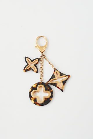 Louis Vuitton Brown 
Gold Resin Insolence Bag Charm