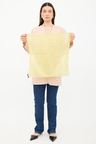 Louis Vuitton Cotton Monogram Square Scarf