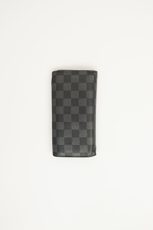 Louis Vuitton Damier Graphite Canvas Brazza Long Wallet