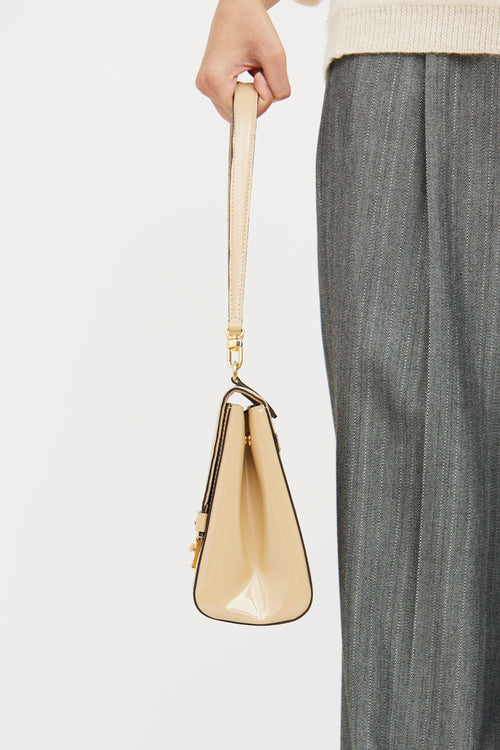 Beige Dune Vernis Venice Bag