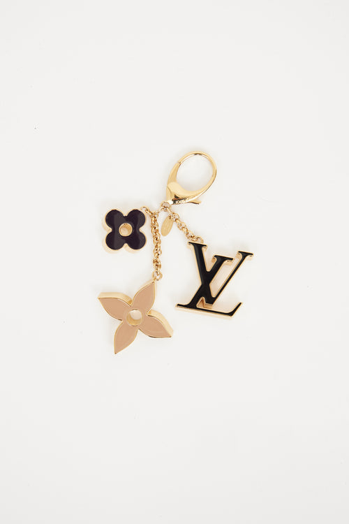 Louis Vuitton Gold Enamel Bag Charm