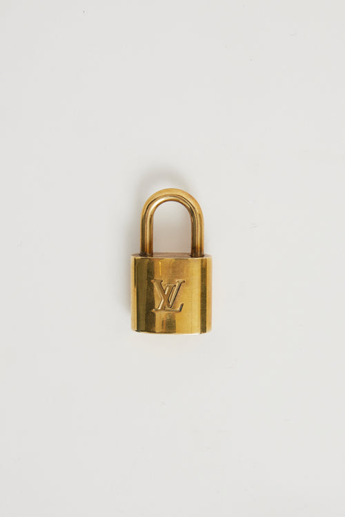 Louis Vuitton Gold Tone Padlock