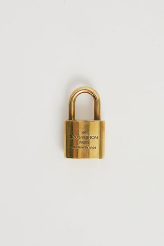 Louis Vuitton Gold Tone Padlock