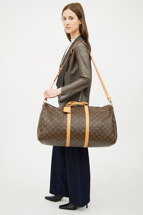 Louis Vuitton Monogram Keepall 55 Bandoulière Bag