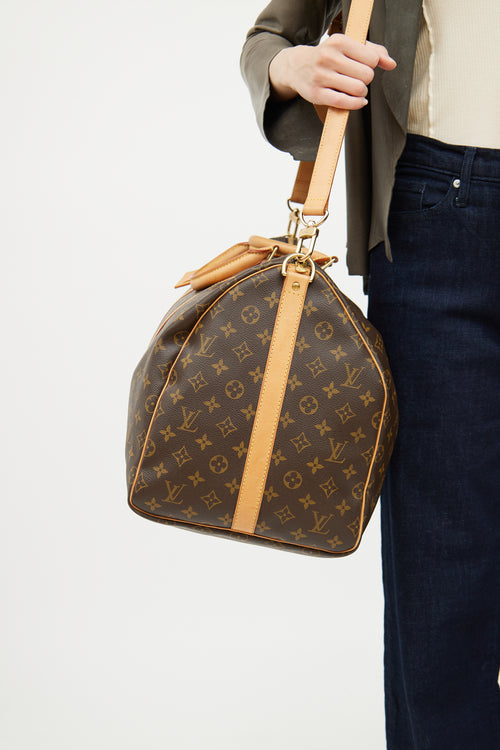 Louis Vuitton Monogram Keepall 55 Bandoulière Bag