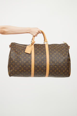 Louis Vuitton Monogram Keepall 55 Bandoulière Bag