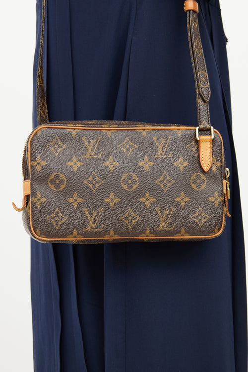 Louis Vuitton Brown Monogram Marly Bandouliere Crossbody Bag