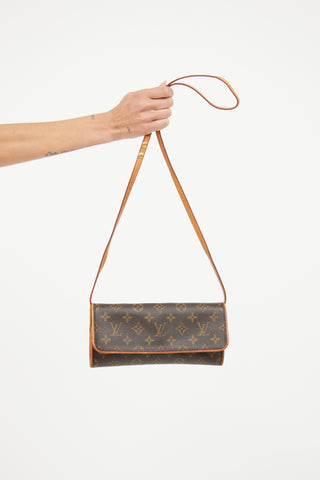 Louis Vuitton Brown Monogram Twin Pochette