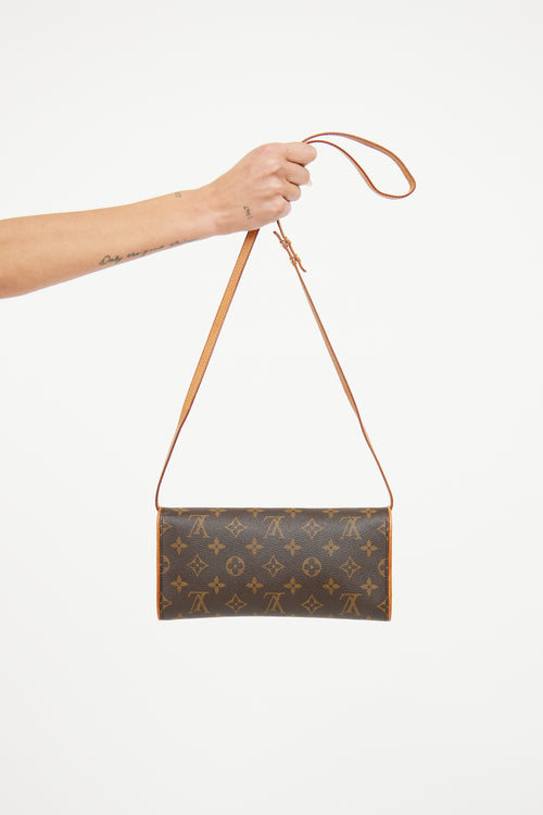 Louis Vuitton Brown Monogram Twin Pochette