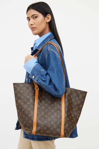 Brown Monogram Sac Shopping 48 Tote Bag