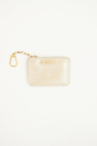 Louis Vuitton Ivory Monogram Vernis Pouch