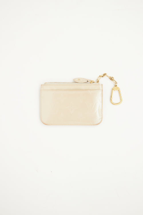 Louis Vuitton Ivory Monogram Vernis Pouch