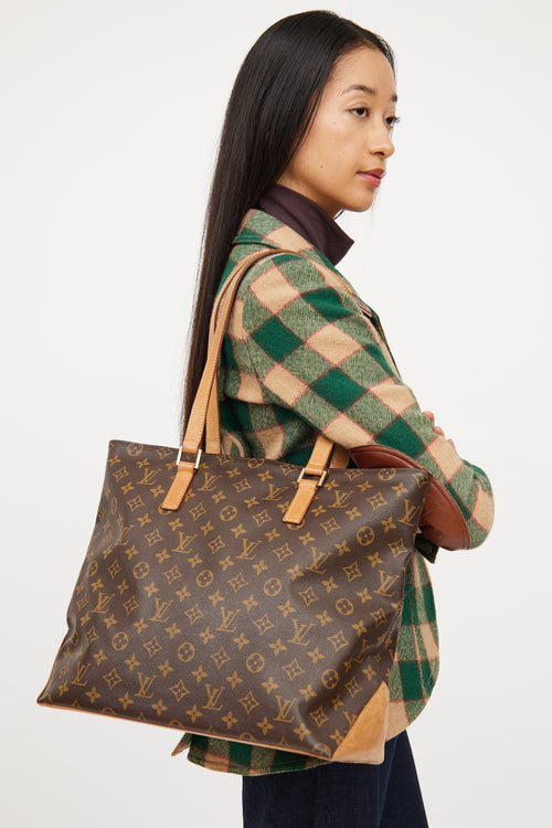 Louis Vuitton Brown Monogram Cabas Mezza Tote Bag