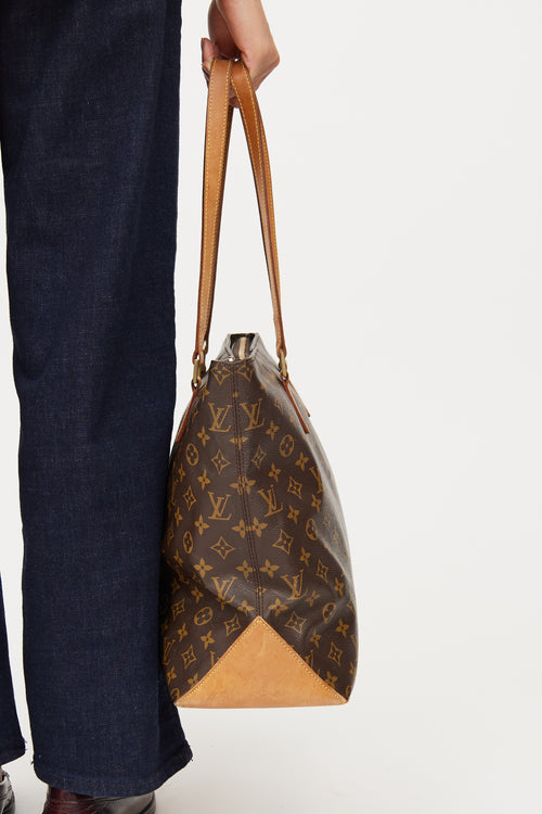 Louis Vuitton Brown Monogram Cabas Mezza Tote Bag