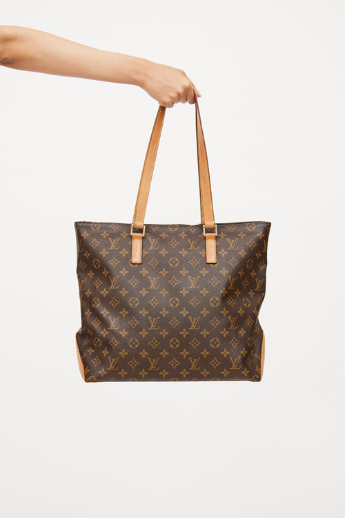 Louis Vuitton Brown Monogram Cabas Mezza Tote Bag