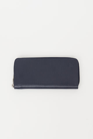 Louis Vuitton Navy Epi Leather Zippy Wallet