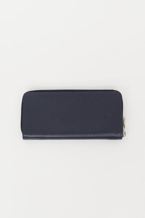 Louis Vuitton Navy Epi Leather Zippy Wallet