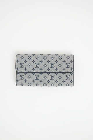 Louis Vuitton Navy Monogram Porte Tresor Wallet