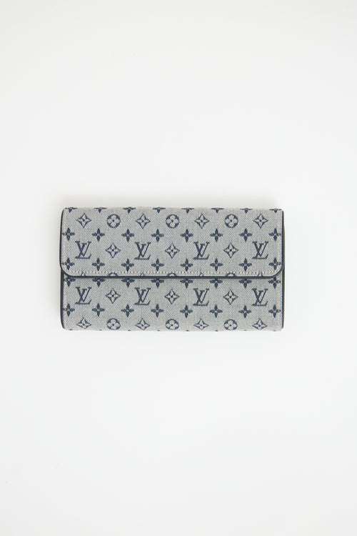 Louis Vuitton Navy Monogram Porte Tresor Wallet