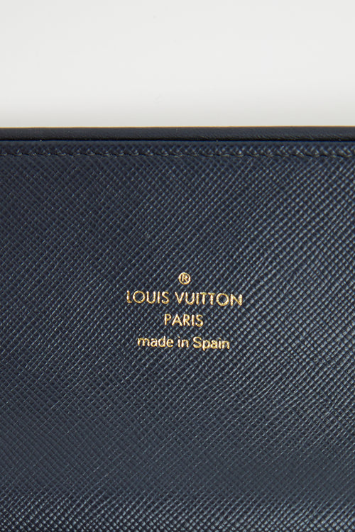 Louis Vuitton Navy Monogram Porte Tresor Wallet