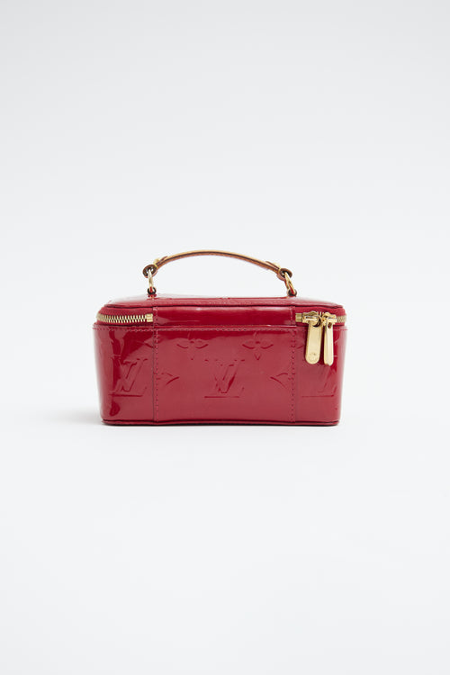 Louis Vuitton Red Vernis Jewelry Case