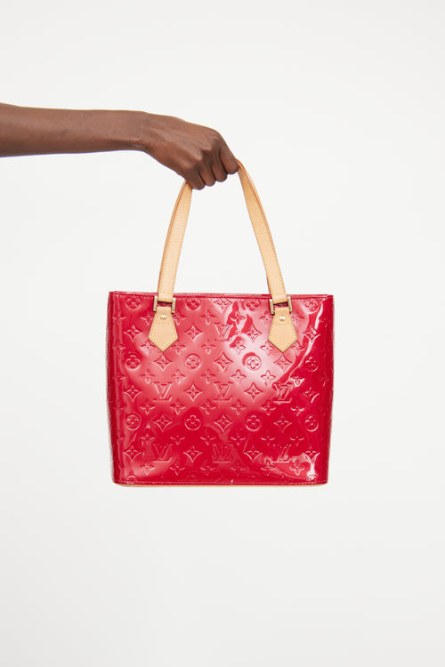 Red Vernis Houston Tote Bag