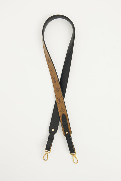 Louis Vuitton Brown Reversible Monogram Bandouliere Strap