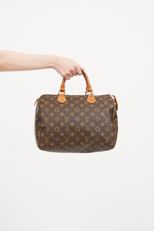 1995 Brown Monogram Speedy 30 Bag