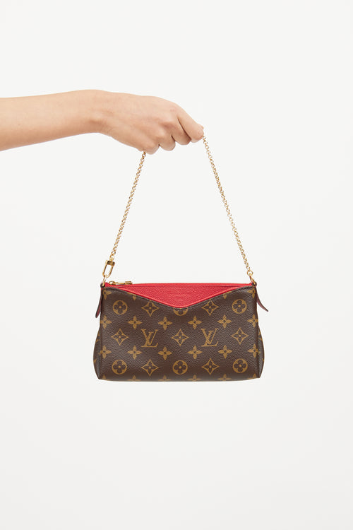 Louis Vuitton Brown Monogram Pallas Cherry Bag