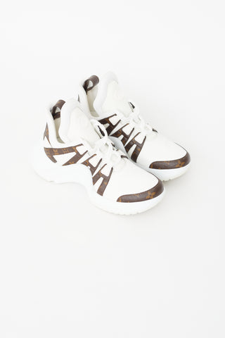 Louis Vuitton White Mongram Canvas Archlight Sneaker