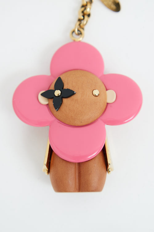 Louis Vuitton Wood Pink Vivienne Bag Charm